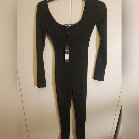 Fashion Nova Pants - NWT Black Long Sleeve Bodysuit